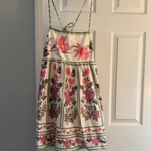 Floral Dress - Pink and White